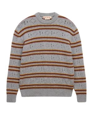 Marni 100% Cashmere Knit Sweater - Gray