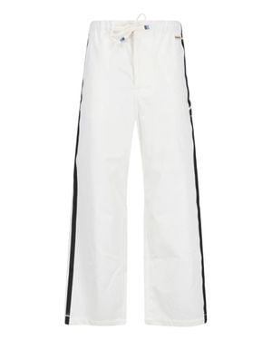 Marni Brushstroke Stripe Poplin Pants - White
