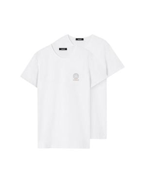 Versace Pack Of Two T-Shirts Cotton - White