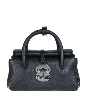 Zanellato Mini Leather Shoulder Bag For - Black