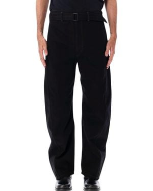 Lemaire Fw26 100% Cotton Pants - Black