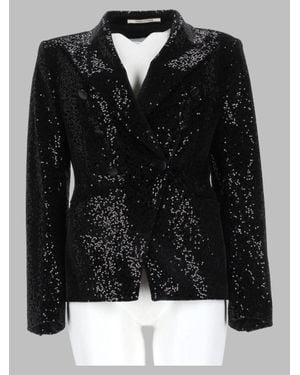 Tagliatore Sequin-Embellished Blazer - Black