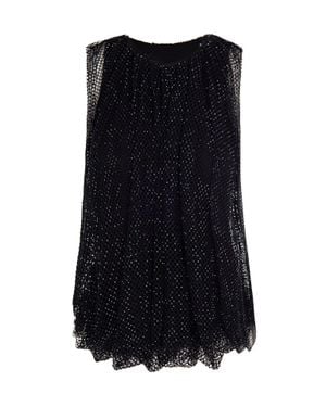 Sportmax Crystal Mesh Top - Black