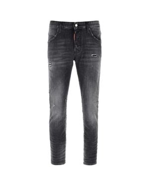 DSquared² Stretch Denim Skater Jeans - Blue