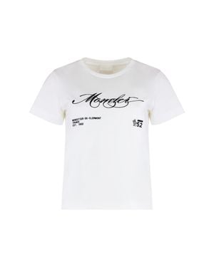 Moncler Cotton Crew-neck T-shirt - White