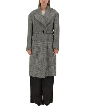 Tom Ford Wool Patchwork Coat - Gray