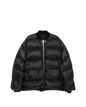 Rick Owens Classic Flight Zip-Up Padded Jacket - Black