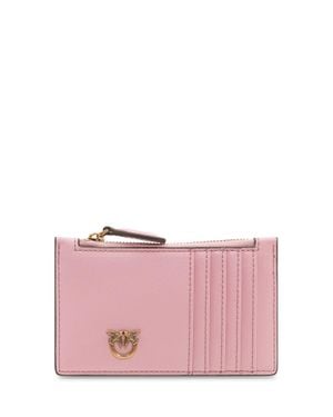 Pinko Mini Zip Wallet With Card Holder - Pink
