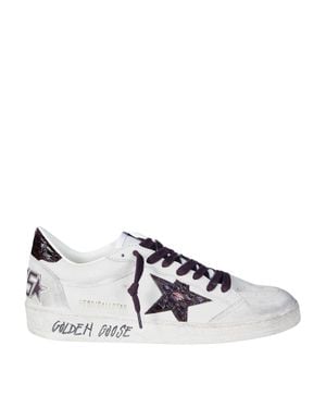 Golden Goose Stylish High-Top Sneakers - White