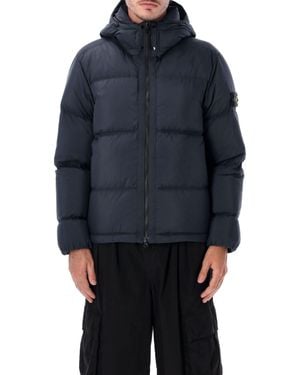 Stone Island Fw26 Quilted Nylon Jacket For - Blue