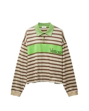 Versace Cotton Polo Shirt - Green