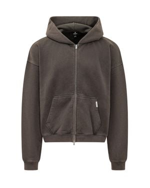 Represent Oversized Zip Hoodie - Gray