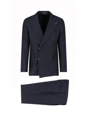 Tagliatore 100% Virgin Wool Dress - Blue