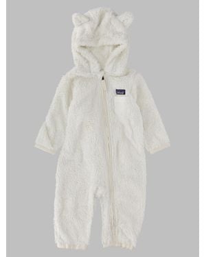 Patagonia Baby Furry Friends Mini Bunting Jumpsuit - White