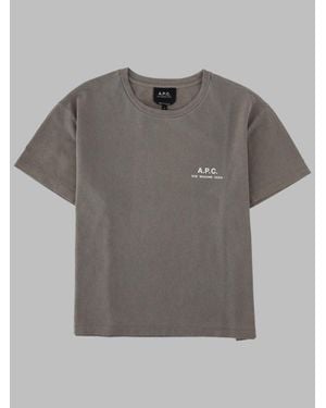 A.P.C. A. P.C. Organic Cotton T-Shirt - Gray