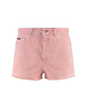 Dolce & Gabbana Denim Shorts - Pink