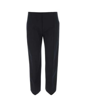 Bottega Veneta Midnight Cotton Cropped Cut Pant - Black