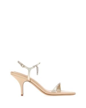 Chloé Embellished Heels - White