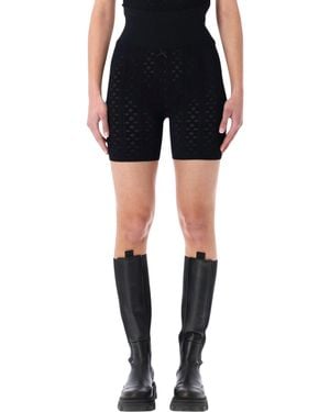 JW Anderson Pointelle Knit Shorts - Black