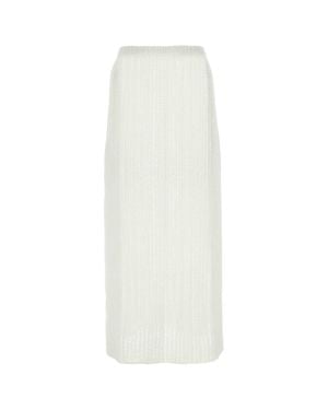 Ferragamo Salvatore Cotton Skirt - White