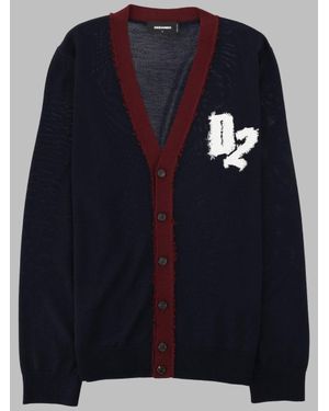 DSquared² Classic Knitted Sweater For - Blue
