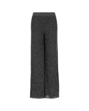 Missoni Inspired Tailored Pants For - Black