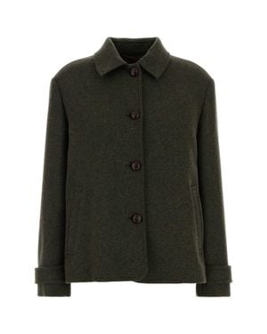 Weekend Diorama Wool Blend Jacket - Green