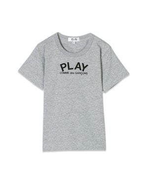 COMME DES GARÇONS PLAY Comme Des Garcons Play T-Shirt Con Logo - Gray