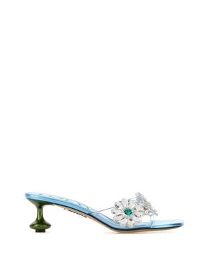 Loewe Paula's Ibiza Embellished Mini Toy Flat Sandals - White