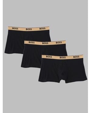 BOSS Cotton Stretch Boxer Briefs - Black