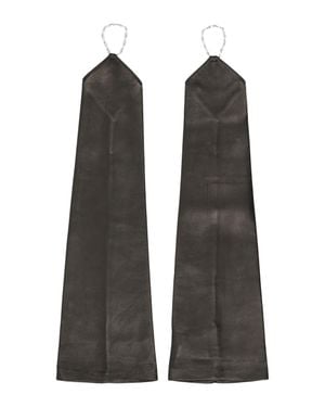 Our Legacy Long Leather Gloves - Black