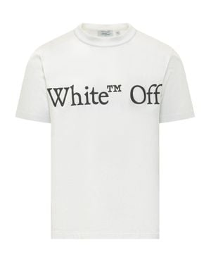 Off-White c/o Virgil Abloh Bookish Scarf-Inspired Graphic T-Shirt - Gray