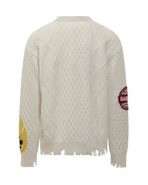 Barrow Pullover With Embroidered Details - White