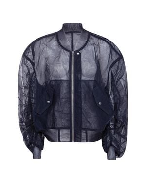 Rick Owens Bomber Secchia Flight Jacket - Blue