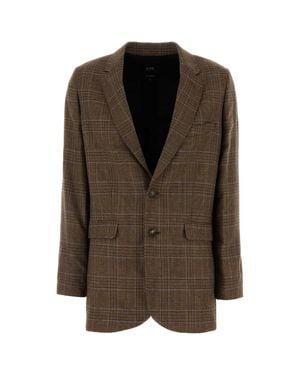 A.P.C. Embroidered Wool Annie Blazer - Brown
