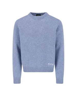 A.P.C. A. P.C. 100% Wool Sweater - Blue