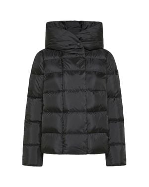 Peuterey Hooded Quilted Puffer Jacket - Black