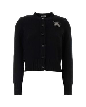 Burberry Sienna Eekd Merino Wool & Cashmere Knit Sweater - Black