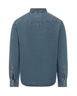 Levi's Western Print Button-Up Shirt - Blue