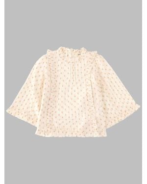 Bellerose Girls 100% Cotton Sports Jacket - Natural