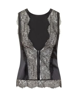 Tom Ford Elegant Silk Blend Top - Black