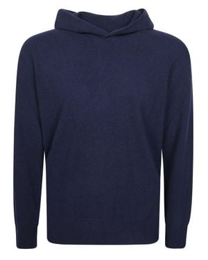 Altea Hooded Knit Sweater - Blue