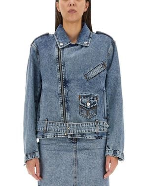 Moschino Biker Peace Symbol - Blue