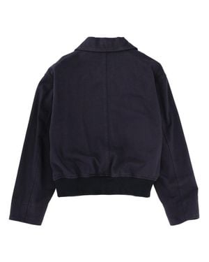 Margaret Howell Cropped Cotton Jacket - Blue