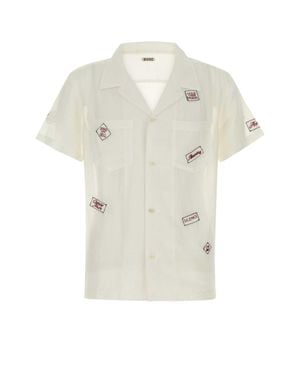 Bode Regular Embroidered Shirt - White