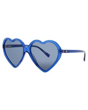 Elton John Heart-Shaped Acetate Sunglasses - Blue
