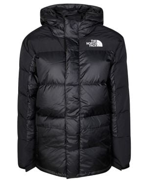 The North Face Padded Quilted Short Parka With High Collar And Fitted Cut - Black