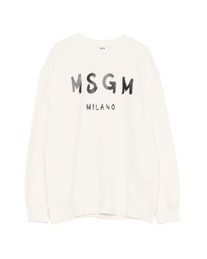MSGM Stylish Sweater For Boys - White