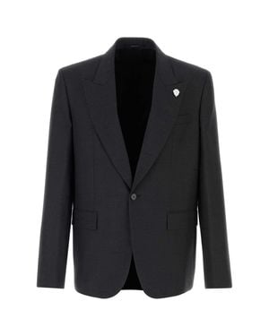 Gucci Notched Lapel Blazer - Black