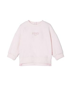 Fendi Sweatshirt With Logo - Pink
